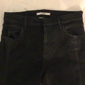 Sam Edelman black coated high rise skinny jeans